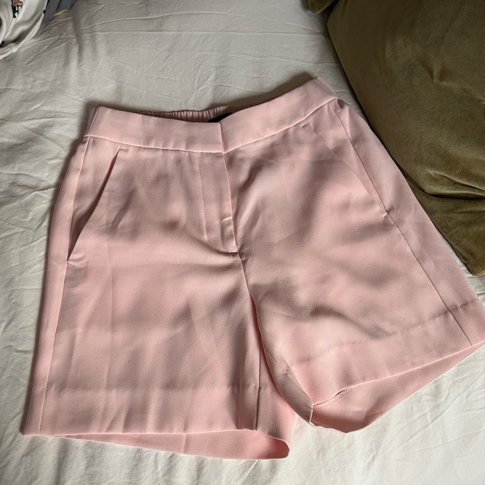 J. Crew Crepe Shorts, Light Pink, 0